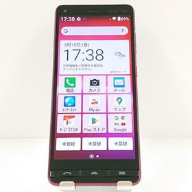 BASIO4 KYV47 au ワインレッド 送料無料 即決 本体 c19839
