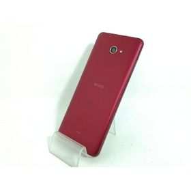 【中古】KYOCERA au 【SIMロック解除済み】 BASIO4 ワインレッド 3GB 32GB KYV47【新宿】保証期間１ヶ月【ランクB】