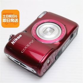超美品 COOLPIX L26 レッド 即日発送 デジカメ Nikon デジタルカメラ 本体 あすつく 土日祝発送OK