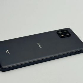 【中古B】AQUOS sense6 SHG05 ブラック SIMフリー 白ロム