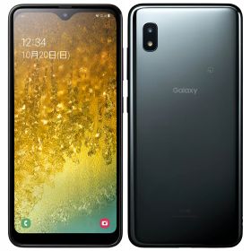 【中古】Bランク【やや傷や汚れあり】 SIMフリー SCV46 Samsung Galaxy A20 ブラック 利用制限〇(白ロム) 送料無料