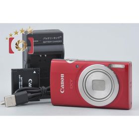 【中古】Canon キヤノン IXY 180 レッド コンパクトデジタルカメラ