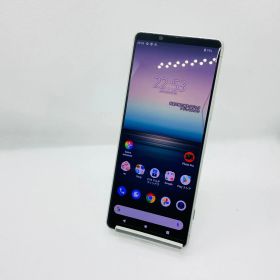 ★【中古品】 Xperia 1 II SOG01 SOG01 128GB ホワイト SIMFREE 管理:iOsT
