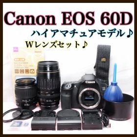 ✨長時間の撮影に✨キャノン EOS 60D ダブルレンズ バッテリー2個