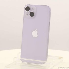 〔中古〕Apple(アップル) iPhone14 128GB パープル MPUY3J／A SIMフリー〔258-ud〕