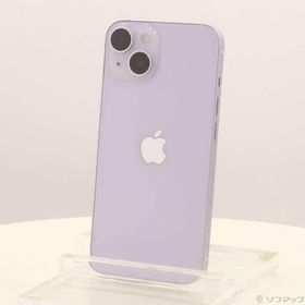 〔中古〕Apple(アップル) iPhone14 128GB パープル MPUY3J／A SIMフリー〔348-ud〕