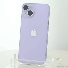 〔中古〕Apple(アップル) iPhone14 128GB パープル MPUY3J／A SIMフリー〔348-ud〕