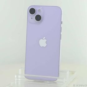 〔中古〕Apple(アップル) iPhone14 128GB パープル MPUY3J／A SIMフリー〔349-ud〕