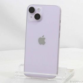 〔中古〕Apple(アップル) iPhone14 128GB パープル MPUY3J／A SIMフリー〔371-ud〕