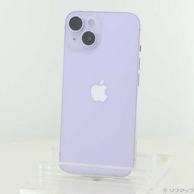 〔中古〕Apple(アップル) iPhone14 128GB パープル MPUY3J／A SIMフリー〔352-ud〕