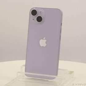 〔中古〕Apple(アップル) iPhone14 128GB パープル MPUY3J／A SIMフリー〔198-ud〕