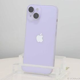 〔中古〕Apple(アップル) iPhone14 128GB パープル MPUY3J／A SIMフリー〔198-ud〕