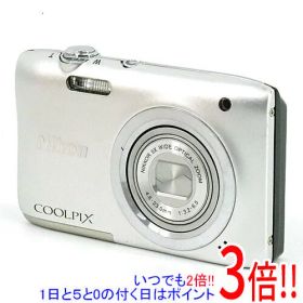【中古】Nikon デジカメ COOLPIX A100SL シルバー 2005万画素 液晶画面いたみ 本体のみ