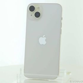 〔中古〕Apple(アップル) iPhone14 Plus 256GB スターライト MQ4L3J／A SIMフリー〔258-ud〕