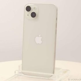 〔中古〕Apple(アップル) iPhone14 Plus 256GB スターライト MQ4L3J／A SIMフリー〔247-ud〕