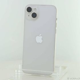 〔中古〕Apple(アップル) iPhone14 Plus 256GB スターライト MQ4L3J／A SIMフリー〔258-ud〕