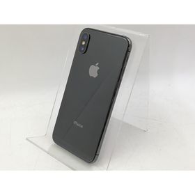 【中古】Apple docomo 【SIMロック解除済み】 iPhone X 256GB スペースグレイ MQC12J/A【大宮東口】保証期間１週間【ランクC】