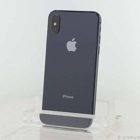 〔中古〕Apple(アップル) iPhoneX 256GB スペースグレイ MQC12J／A SIMフリー〔247-ud〕