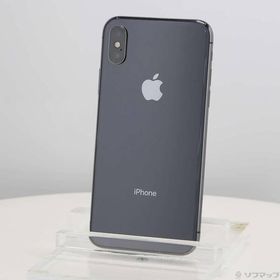 〔中古〕Apple(アップル) iPhoneX 256GB スペースグレイ MQC12J／A SIMフリー〔247-ud〕