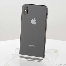 〔中古〕Apple(アップル) iPhoneX 256GB スペースグレイ MQC12J／A SIMフリー〔247-ud〕