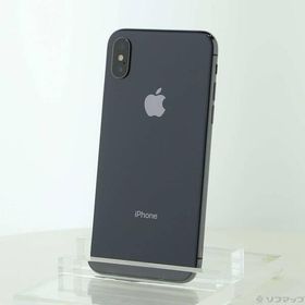 〔中古〕Apple(アップル) iPhoneX 256GB スペースグレイ MQC12J／A SIMフリー〔247-ud〕
