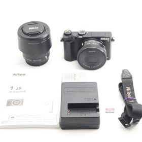 Nikon ミラーレス一眼 Nikon1 J5 ダブルズームキット ブラック J5WZBK
