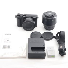 Nikon ミラーレス一眼 Nikon1 J5 ダブルズームキット ブラック J5WZBK