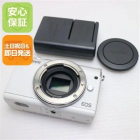 新品同様 EOS M100 ホワイト 即日発送 Canon ミラーレス一眼カメラ デジタルカメラ 土日祝発送OK 04000