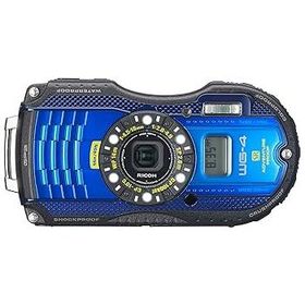 RICOH 防水デジタルカメラ RICOH WG-4GPS ブルー 防水14m耐ショック2.0m耐寒-10 (中古品)