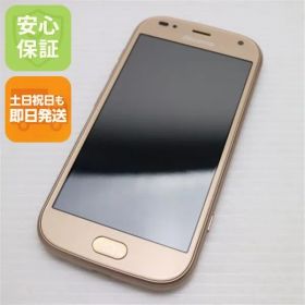 新品同様 F-01L らくらくスマートフォン me ゴールド スマホ 本体 白ロム 土日祝発送OK 04000