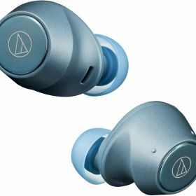 オーディオテクニカ ATH-CKS30TW BL ワイヤレスイヤホン bluetooth 【完全ワイヤレスイヤホン/重低音 / IP55 防水防塵規格/マルチポイント対応/小型軽量 / 最大約20時間再生 / アプリ対応/ヒアスルー/低遅延モード】 ATH-CKS30TW BL ブルー