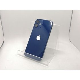 【中古】Apple au 【SIMロック解除済み】 iPhone 12 mini 64GB ブルー MGAP3J/A【川崎駅前】保証期間１ヶ月【ランクC】