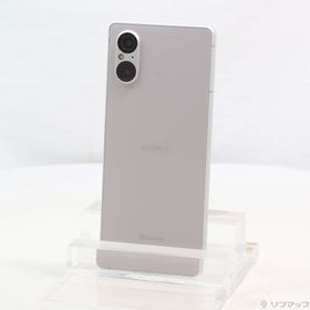 (中古)SONY Xperia 5 V 128GB プラチナシルバー SO-53D docomo SIMフリー(377-ud)