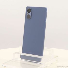 (中古)SONY Xperia 5 V 128GB ブルー SO-53D docomo SIMフリー(377-ud)