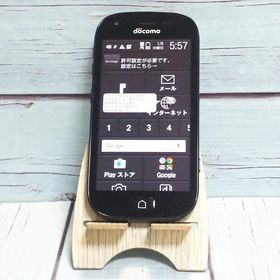 F-04J らくらくスマートフォン4 ブラック 黒色 BLACK docomo 本体 白ロム SIMロック解除済み SIMフリー B455165