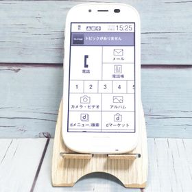 富士通 らくらくスマートフォン3 F-06F docomo ホワイト 本体 白ロム B912272