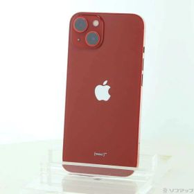 【中古】Apple(アップル) iPhone13 128GB プロダクトレッド MLNF3J／A SIMフリー 【198-ud】