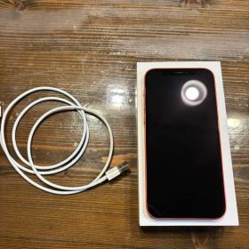 Apple iPhone 12 レッド 箱、充電ケーブル付き