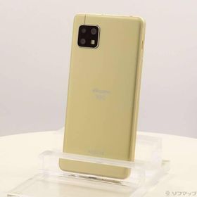 〔中古〕SHARP(シャープ) AQUOS sense5G 64GB イエローゴールド SH-53A docomoロック解除SIMフリー〔269-ud〕