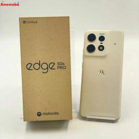 【中古】motorola edge 50s pro 8GB/256GB バニラクリーム MOSAH3 Sof