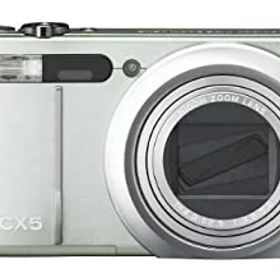 【中古】［状態良好］RICOH ハイブリッドAFシステム搭載 光学10.7倍ズーム CX5 グリーンシルバー CX5GS