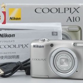【中古】Nikon ニコン COOLPIX A10 シルバー コンパクトデジタルカメラ 元箱付き
