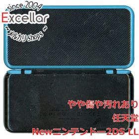 [bn:18] 任天堂 Newニンテンドー2DS LL ブラック×ターコイズ 本体・液晶画面いたみ 元箱あり