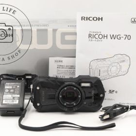 美品☆リコー RICOH WG-70 タフカメラ 防水デジカメ カメラ コンデジ 1/2.3型 CMOS 2.7型 ###17909
