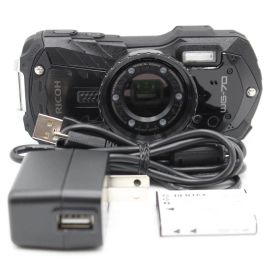 【美品】RICOH リコー WG-70 ブラック 防水デジタルカメラ JS129-02185