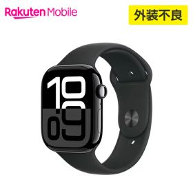 【値下げ / 訳あり品（外装不良）】【条件達成で3300ポイント】 Apple Watch Series 10 ジェットブラックアルミニウムケースとブラックスポーツバンド ケースサイズ：42mm/46mm GPS＋Cellularモデル 国内正規品 認定販売店 純正 Apple アップル