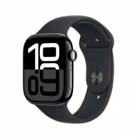 【未使用】Apple Apple Watch Series10 46mm Cellular ジェットブラックアルミニウムケース/ブラックスポーツバンド (M/L) MWY43J/A【神保町】保証期間3ヶ月