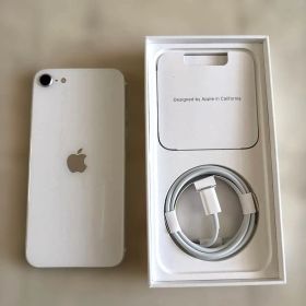 美品iPhone SE 第2世代本体 128G ホワイト 純正充電ケーブル付