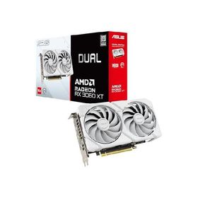 【並行輸入品】 ASUS Dual Radeon RX 9060 XT 16GB GDDR6 ホワイトエディション (PCIe 5.0、16gB GDDR6、HDMI 2.1b、DisplayPort 2.1a、2.5スロットデザイン、Ax