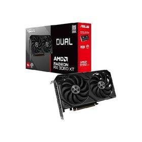 【並行輸入品】 ASUS Dual Radeon RX 9060 XT 16GB GDDR6グラフィックスカード (PCIe 5.0、HDMI 2.1b、DisplayPort 2.1a、2.5スロットデザイン、Axial-techファ